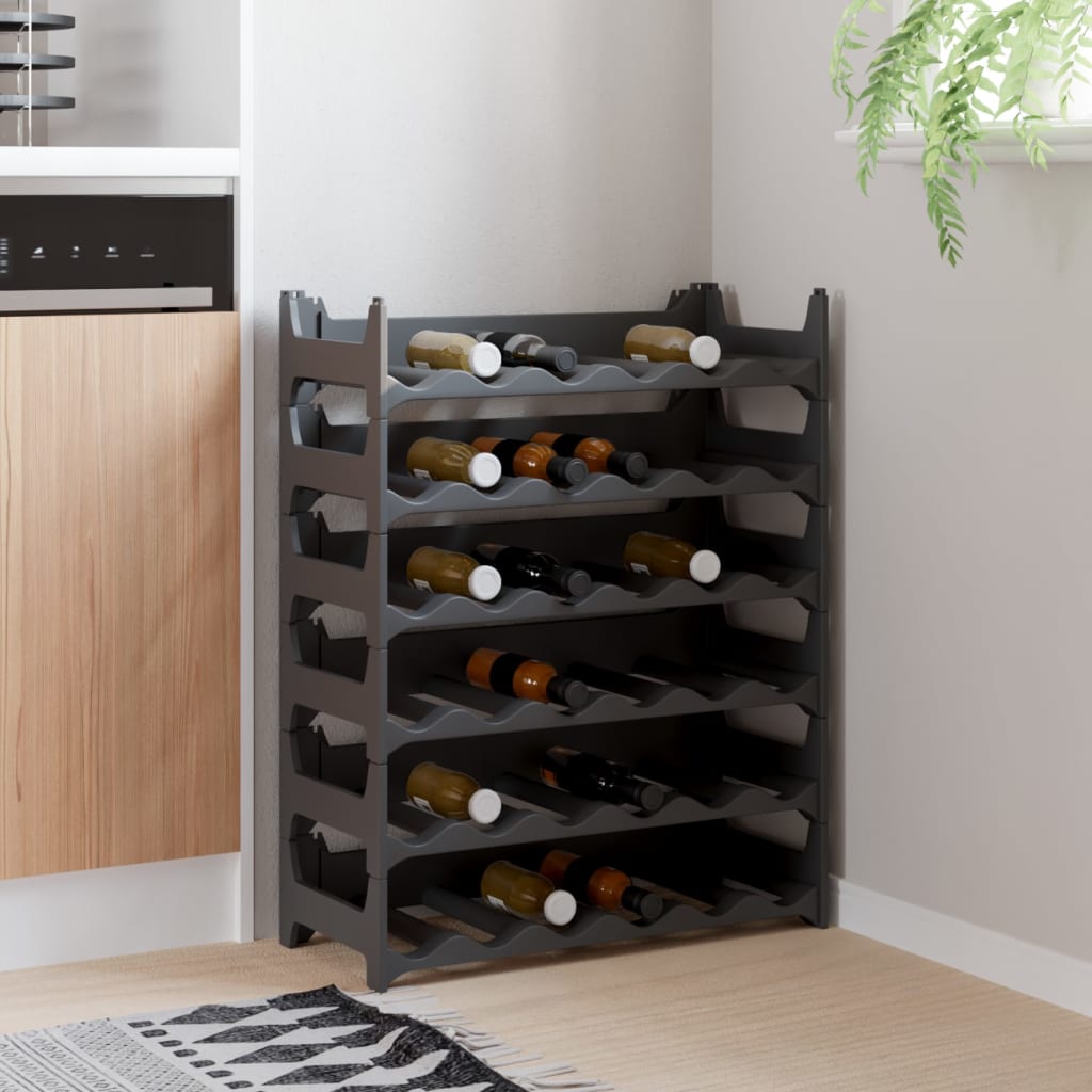 vidaXL Stackable 12-Bottle Wine Rack PP