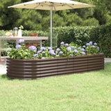 vidaXL Plantenbak 152x80x36 cm gegalvaniseerd staal groen