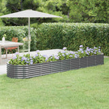 vidaXL Plantenbak 152x80x36 cm gegalvaniseerd staal groen