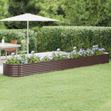 vidaXL Plantenbak 152x80x36 cm gegalvaniseerd staal groen
