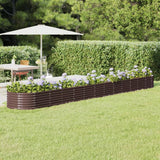 vidaXL Plantenbak 152x80x36 cm gegalvaniseerd staal groen