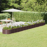 vidaXL Plantenbak 152x80x36 cm gegalvaniseerd staal groen