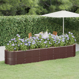 vidaXL Plantenbak 152x80x36 cm gegalvaniseerd staal groen
