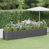 vidaXL Plantenbak 152x80x36 cm gegalvaniseerd staal groen