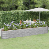 vidaXL Plantenbak 152x80x36 cm gegalvaniseerd staal groen