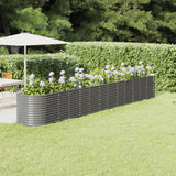 vidaXL Plantenbak 152x80x36 cm gegalvaniseerd staal groen