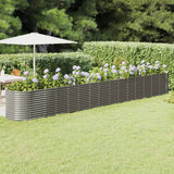 vidaXL Plantenbak 152x80x36 cm gegalvaniseerd staal groen