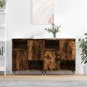 vidaXL Sideboards 2 pcs engineered wood white