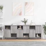vidaXL Sideboards 2 pcs engineered wood white