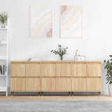 vidaXL Dressoirs 2 st bewerkt hout wit