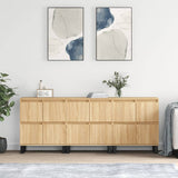 vidaXL Dressoirs 2 st bewerkt hout wit