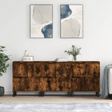 vidaXL Dressoirs 2 st bewerkt hout wit