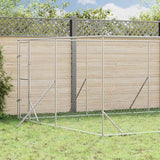 vidaXL Outdoor Dog Kennel 2x2x2 m Galvanized Steel Silver