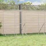 vidaXL Outdoor Dog Kennel 2x2x2 m Galvanized Steel Silver