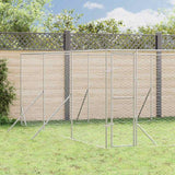 vidaXL Outdoor Dog Kennel 2x2x2 m Galvanized Steel Silver