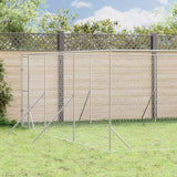 vidaXL Outdoor Dog Kennel 2x2x2 m Galvanized Steel Silver