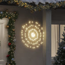 vidaXL Éclairage de fête 2 pièces 140 LED chaudes 17 cm