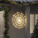 vidaXL Éclairage de fête 2 pièces 140 LED chaudes 17 cm