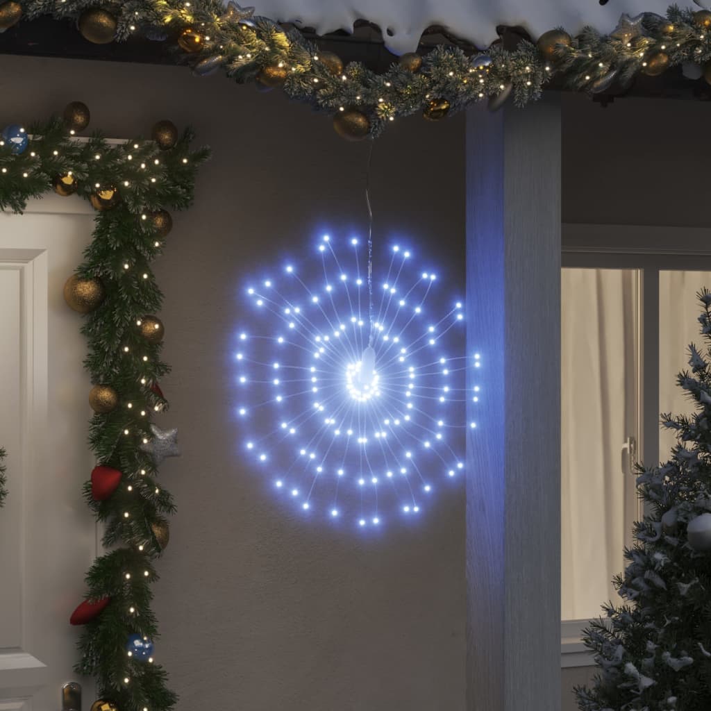 vidaXL Éclairage de fête 2 pièces 140 LED chaudes 17 cm