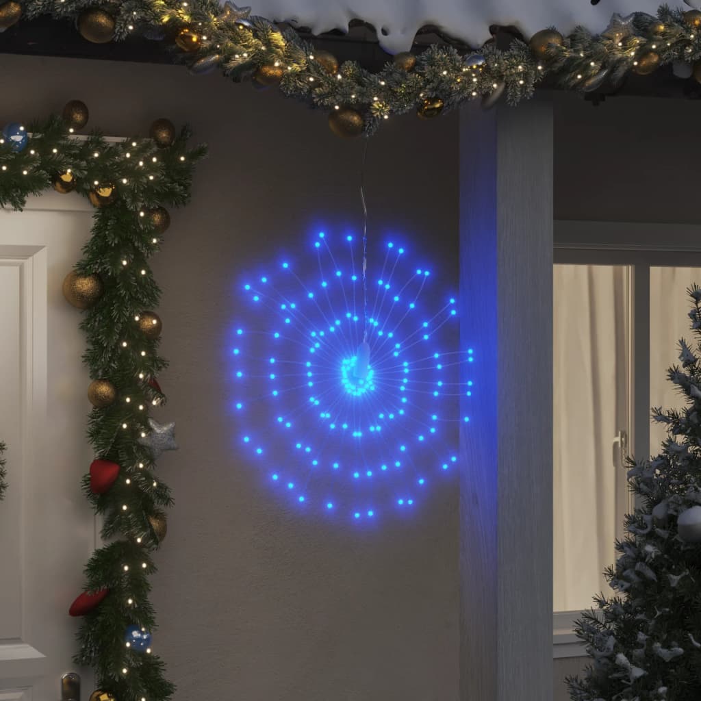 vidaXL Éclairage de fête 2 pièces 140 LED chaudes 17 cm