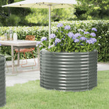 vidaXL Plantenbak 100x100x68 cm gegalvaniseerd staal groen