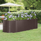 vidaXL Plantenbak 100x100x68 cm gegalvaniseerd staal groen