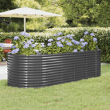 vidaXL Plantenbak 100x100x68 cm gegalvaniseerd staal groen