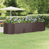 vidaXL Plantenbak 100x100x68 cm gegalvaniseerd staal groen