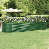 vidaXL Plantenbak 100x100x68 cm gegalvaniseerd staal groen