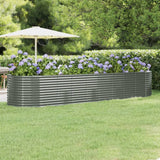 vidaXL Plantenbak 100x100x68 cm gegalvaniseerd staal groen
