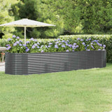 vidaXL Plantenbak 100x100x68 cm gegalvaniseerd staal groen