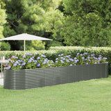 vidaXL Plantenbak 100x100x68 cm gegalvaniseerd staal groen