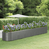 vidaXL Plantenbak 100x100x68 cm gegalvaniseerd staal groen
