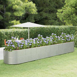 vidaXL Plantenbak 100x100x68 cm gegalvaniseerd staal groen
