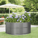 vidaXL Plantenbak 100x100x68 cm gegalvaniseerd staal groen