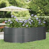 vidaXL Plantenbak 100x100x68 cm gegalvaniseerd staal groen