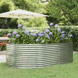 vidaXL Plantenbak 100x100x68 cm gegalvaniseerd staal groen