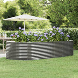 vidaXL Plantenbak 100x100x68 cm gegalvaniseerd staal groen