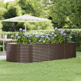 vidaXL Plantenbak 100x100x68 cm gegalvaniseerd staal groen