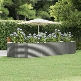 vidaXL Plantenbak 100x100x68 cm gegalvaniseerd staal groen