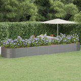 vidaXL Plantenbak 100x100x68 cm gegalvaniseerd staal groen