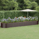 vidaXL Plantenbak 100x100x68 cm gegalvaniseerd staal groen