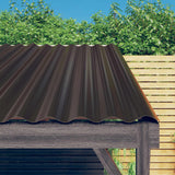 vidaXL Roof Panels 12 pcs 60x36 cm Galvanized Steel Green
