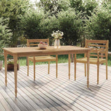 vidaXL Tafel Batavia 150x90x75 cm massief teakhout
