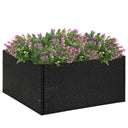 vidaXL Plantenbak 80x80x40 cm polyrotin noir