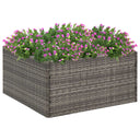vidaXL Plantenbak 80x80x40 cm polyrotin noir