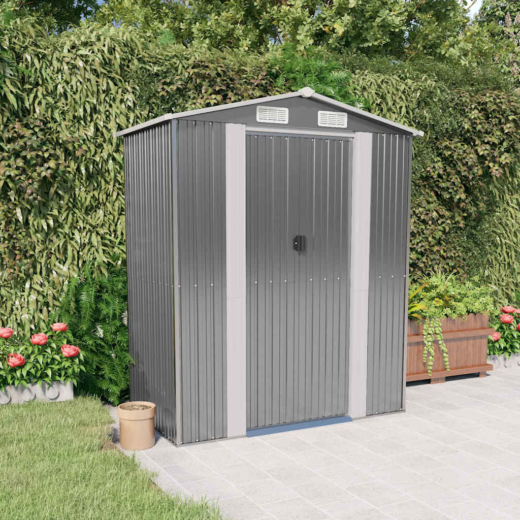 vidaXL Tuinschuur 192x108x223 cm gegalvaniseerd staal groen