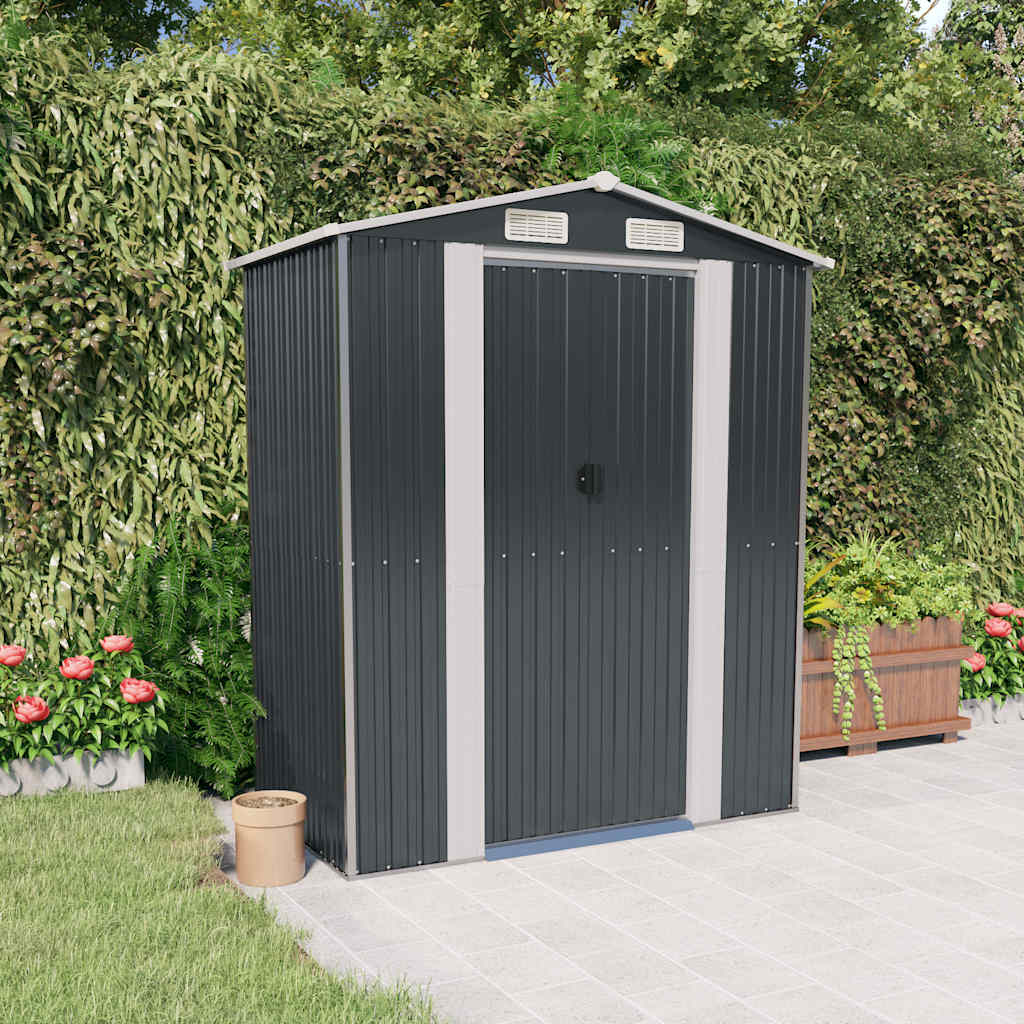 vidaXL Tuinschuur 192x108x223 cm gegalvaniseerd staal groen