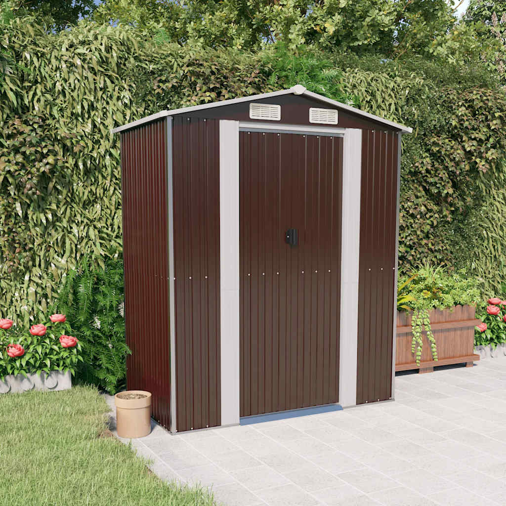 vidaXL Tuinschuur 192x108x223 cm gegalvaniseerd staal groen