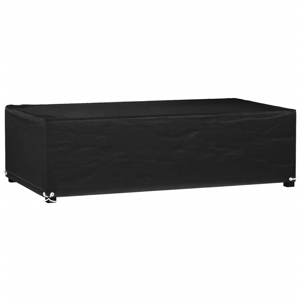 vidaXL Tuinmeubelhoezen poly rattan 2 st 4-persoons 113x113 cm